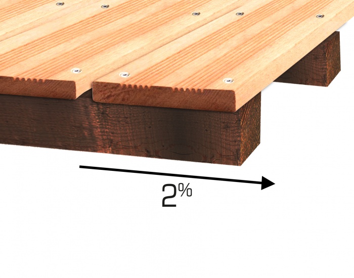 Pente terrasse en bois